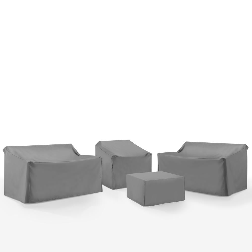 4Pc Outdoor Sectional Furniture Cover Set