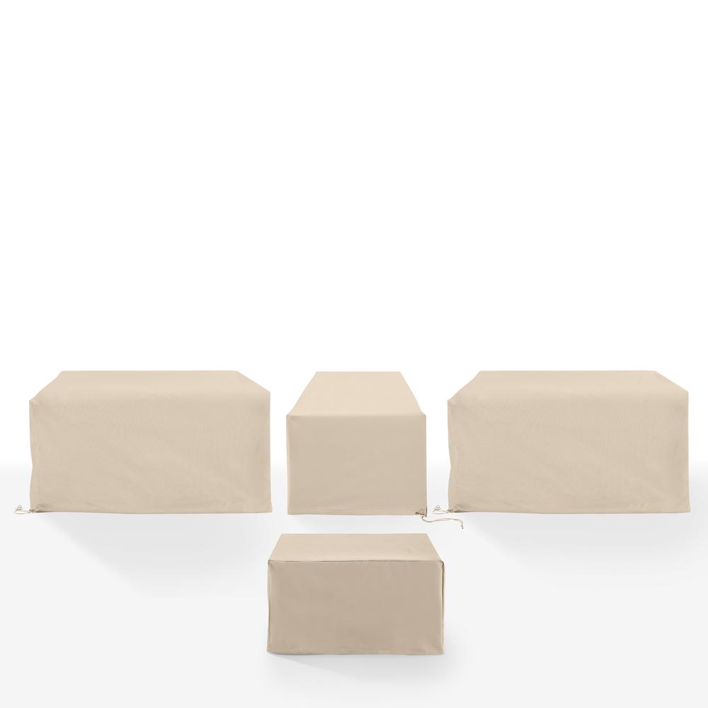 4Pc Outdoor Sectional Furniture Cover Set