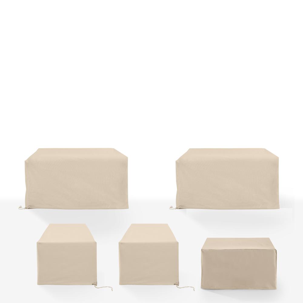 5Pc Outdoor Sectional Furniture Cover Set