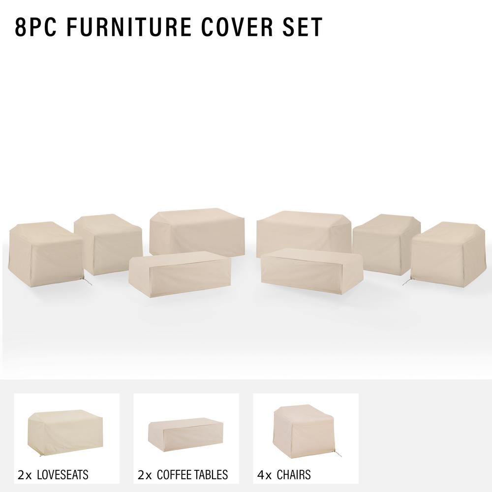 8Pc Outdoor Furniture Cover Set