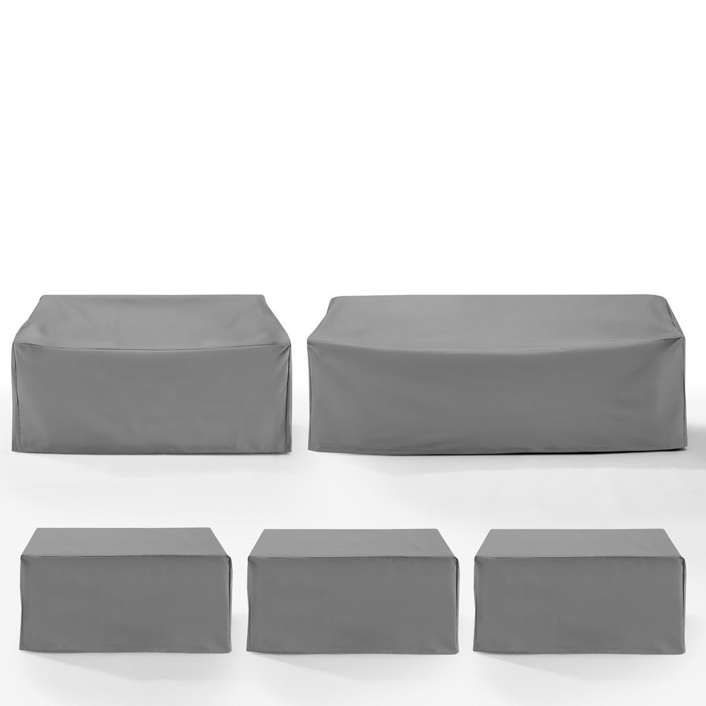 5Pc Outdoor Sectional Furniture Cover Set