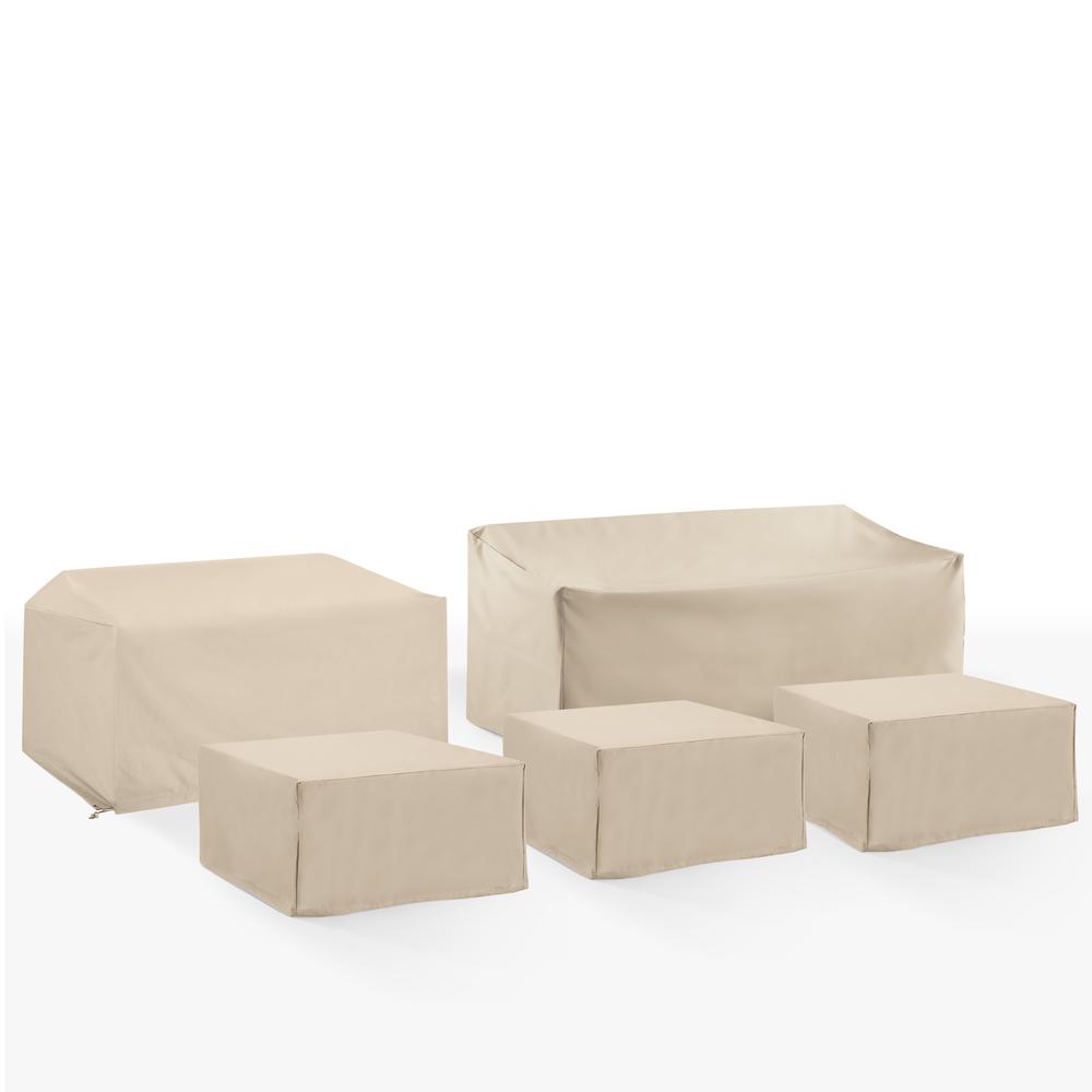 5Pc Outdoor Sectional Furniture Cover Set