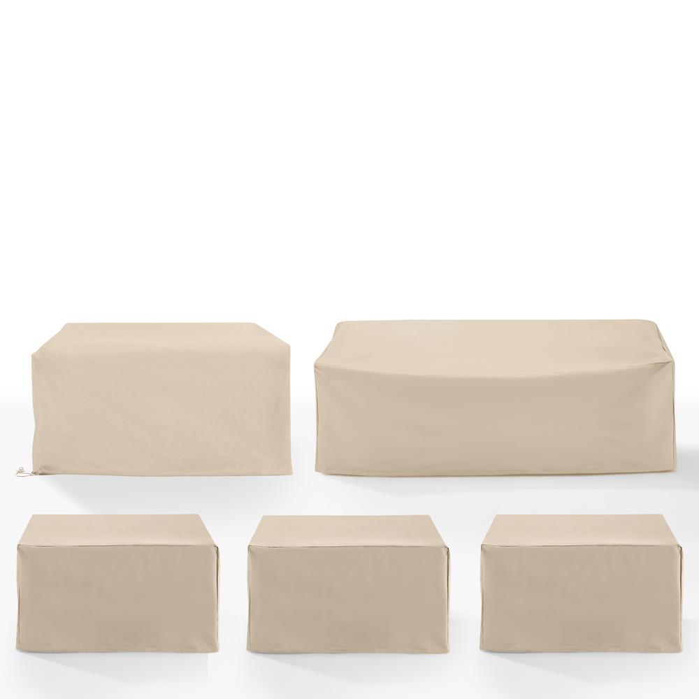5Pc Outdoor Sectional Furniture Cover Set