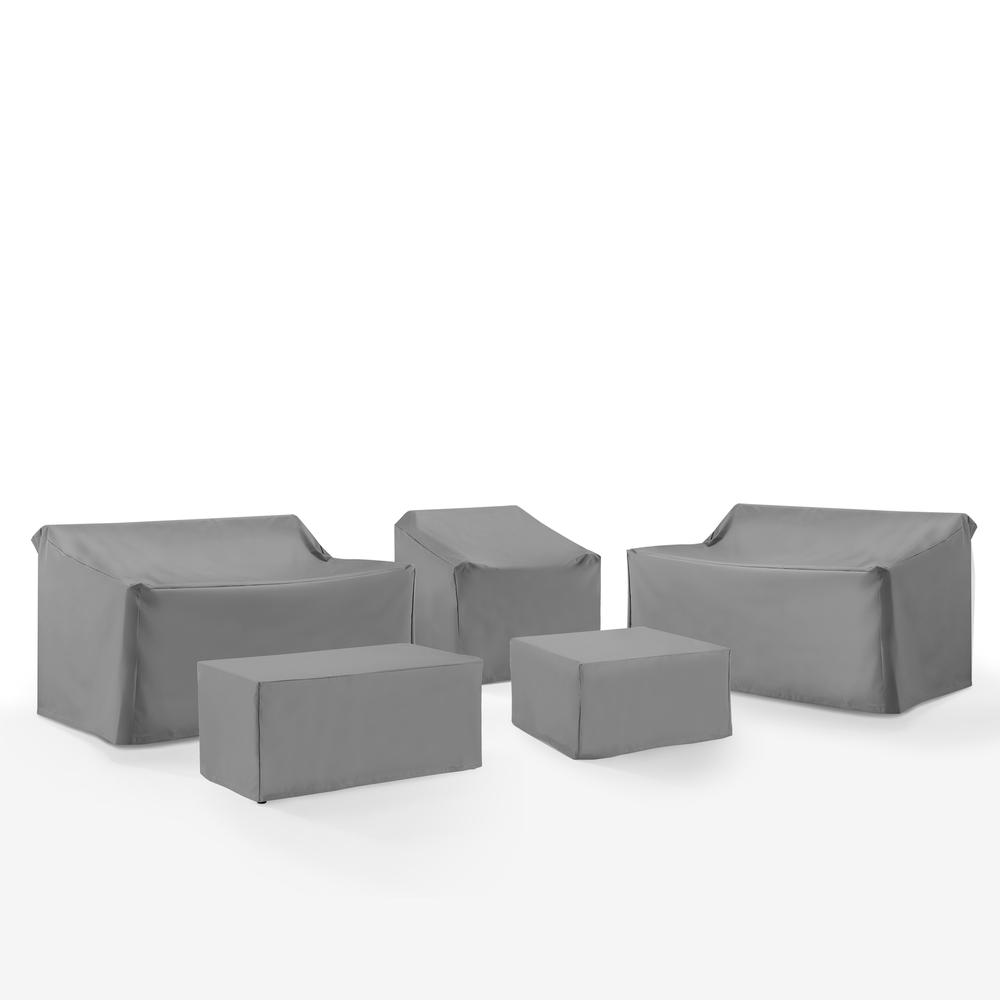 5Pc Outdoor Sectional Furniture Cover Set