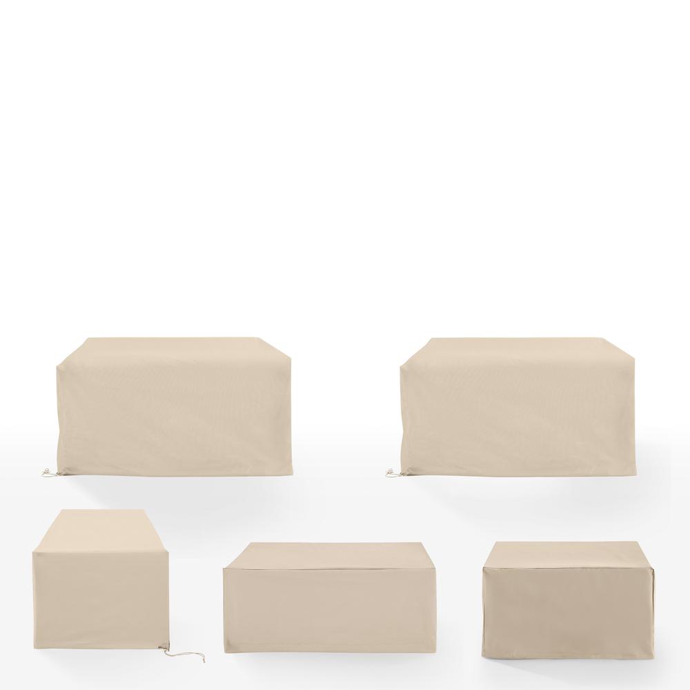 5Pc Outdoor Sectional Furniture Cover Set