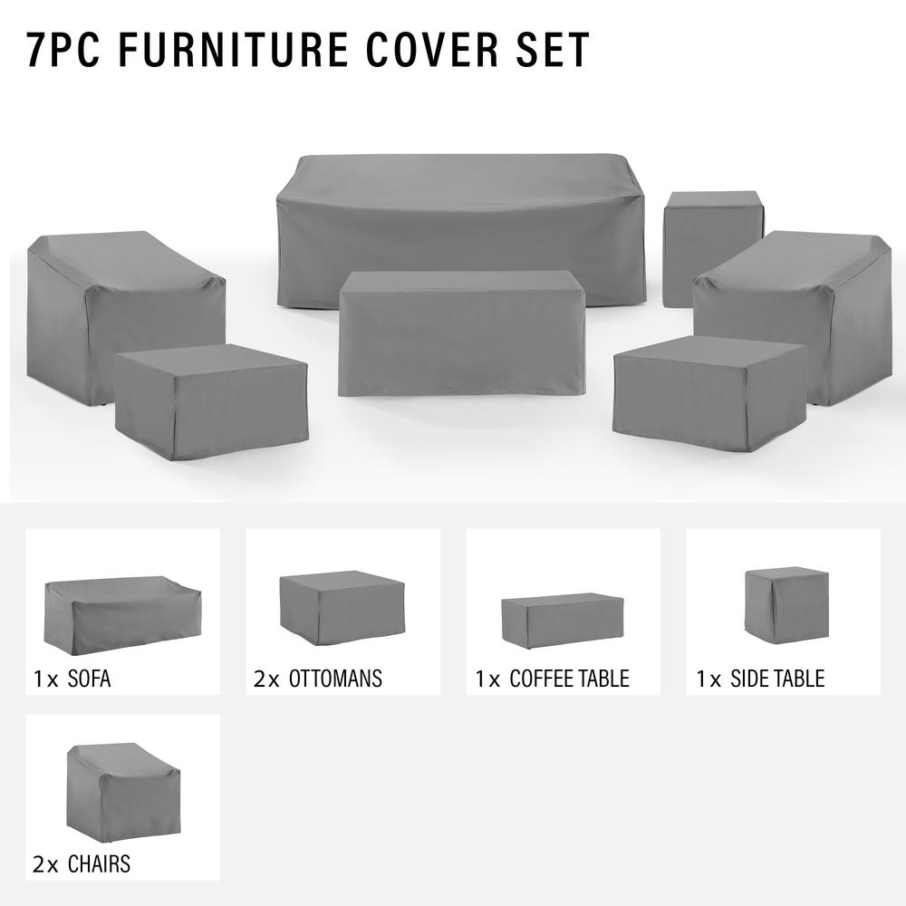 7Pc Outdoor Furniture Cover Set