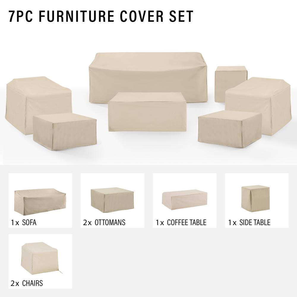 7Pc Outdoor Furniture Cover Set