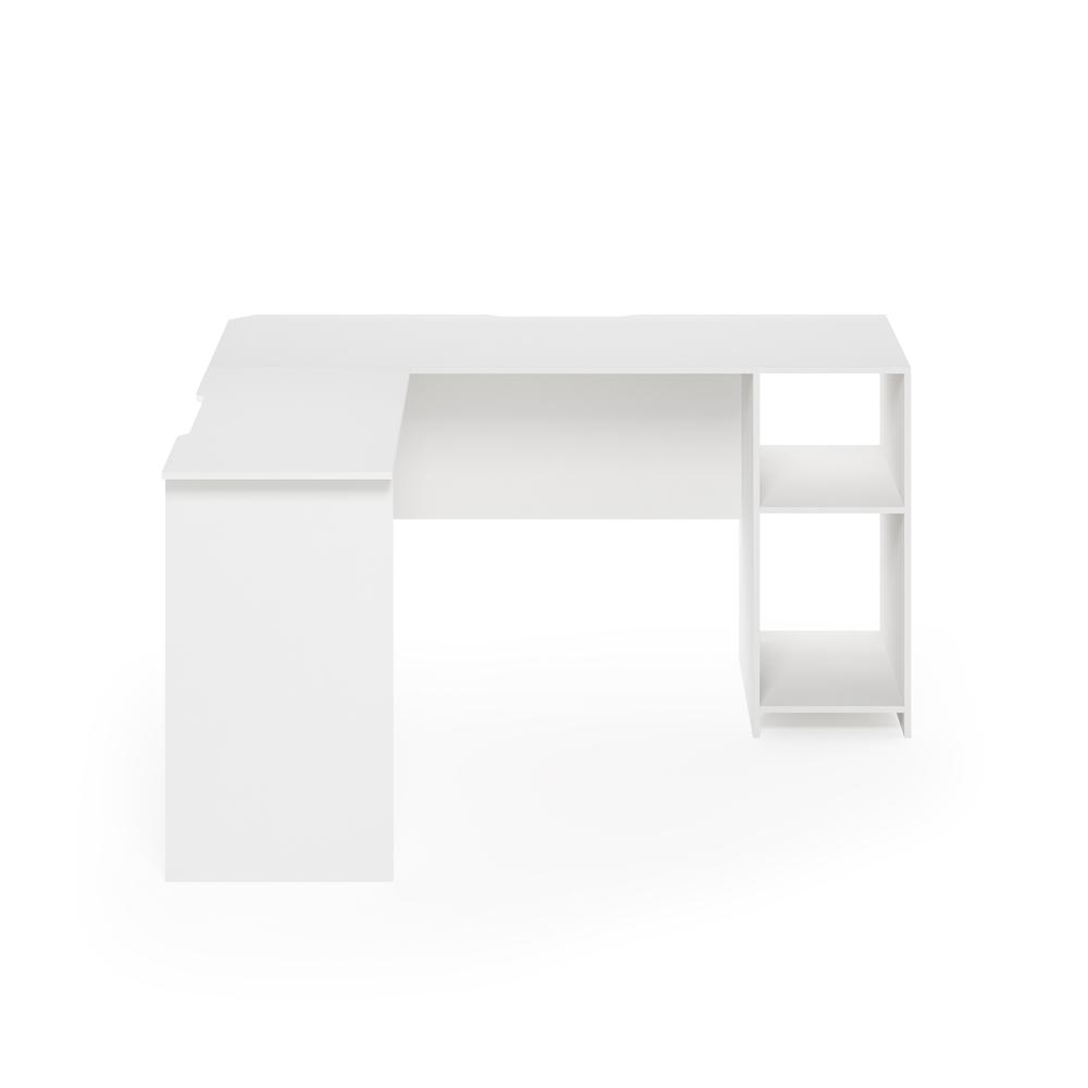 Furinno Indo L-Shaped Desk with Bookshelves