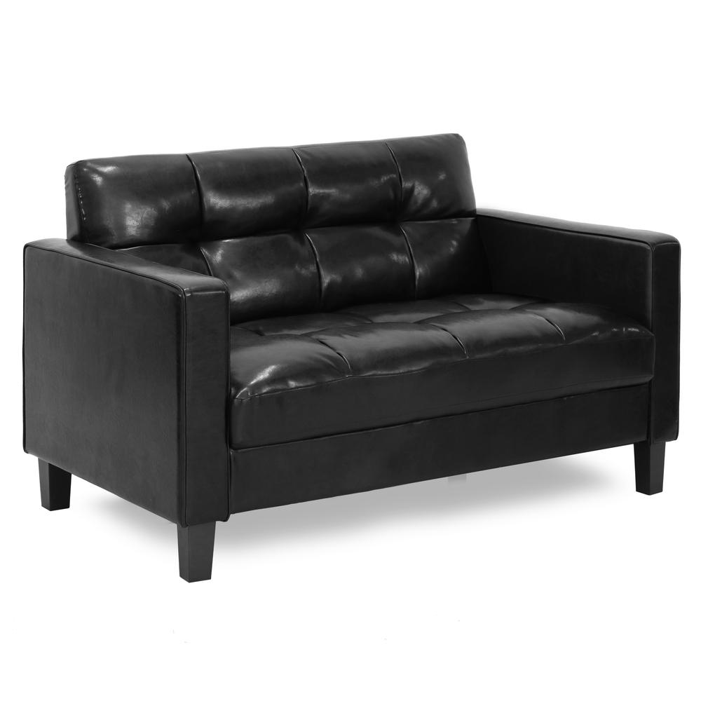 Furinno Brive Contemporary Tufted Loveseat