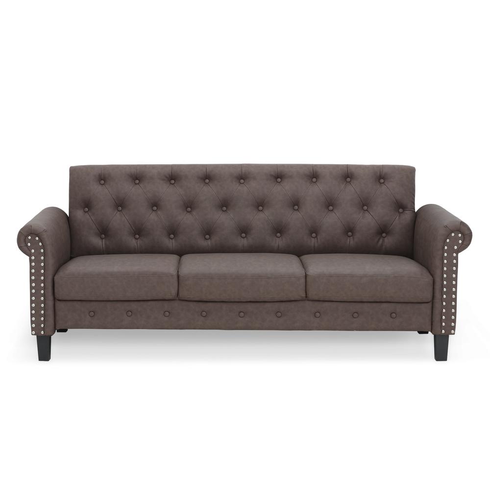 Furinno Bastia Vintage Button Tufted 3-Seater Sofa