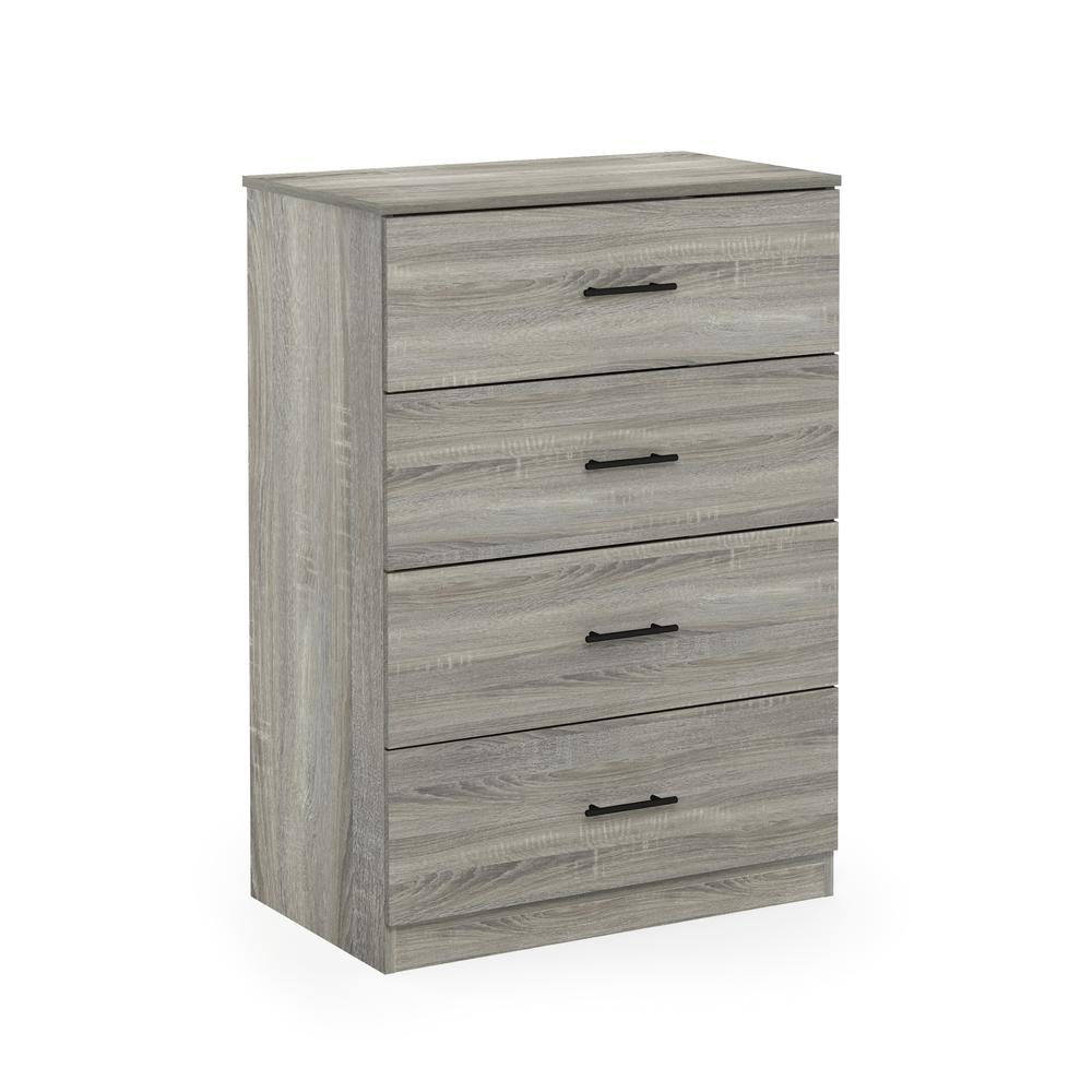 Furinno Tidur Simple Design 4-Drawer Dresser with Handle