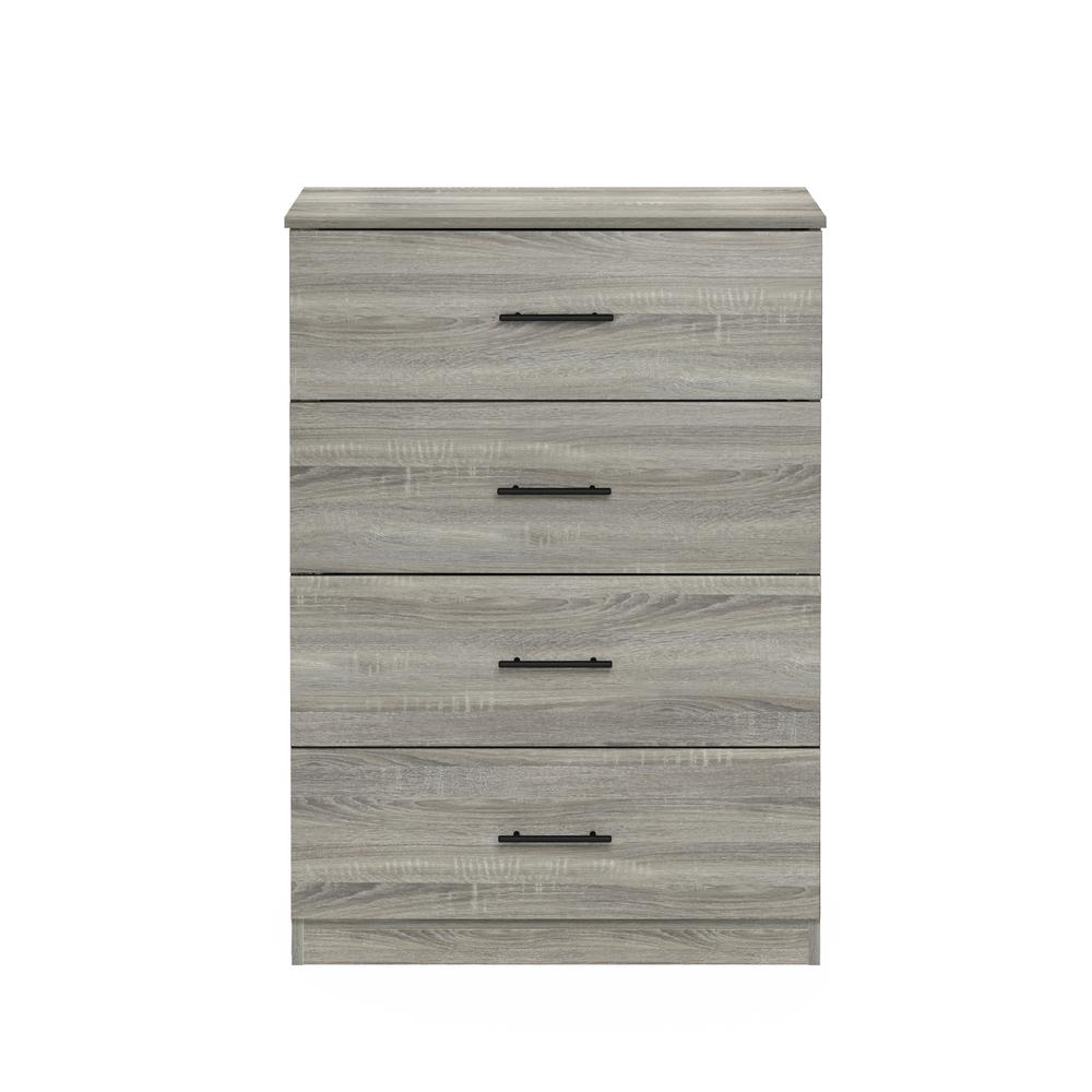 Furinno Tidur Simple Design 4-Drawer Dresser with Handle