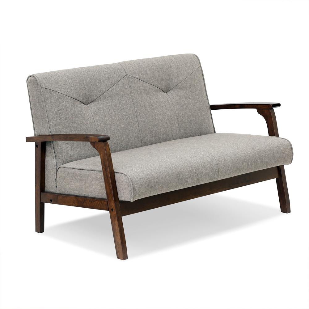 Furinno Mid Century Vintage Compact  Loveseat