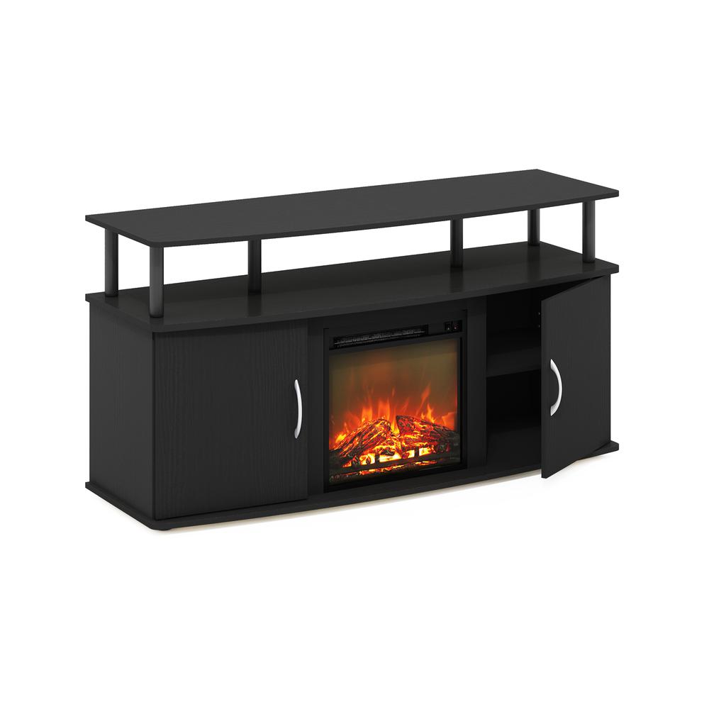 Fireplace Entertainment Center with Doors Storage Cabinet for TV up to 55 Inch