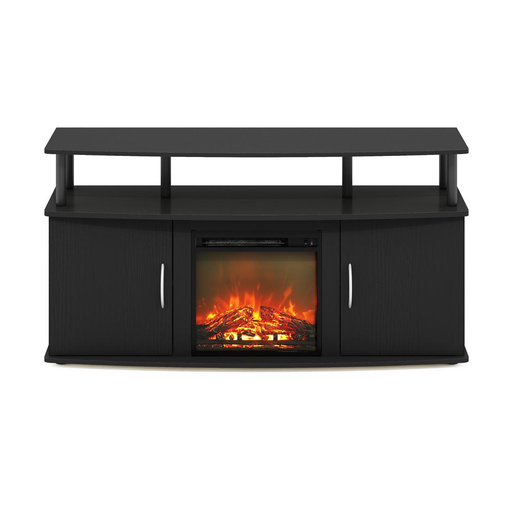 Fireplace Entertainment Center with Doors Storage Cabinet for TV up to 55 Inch