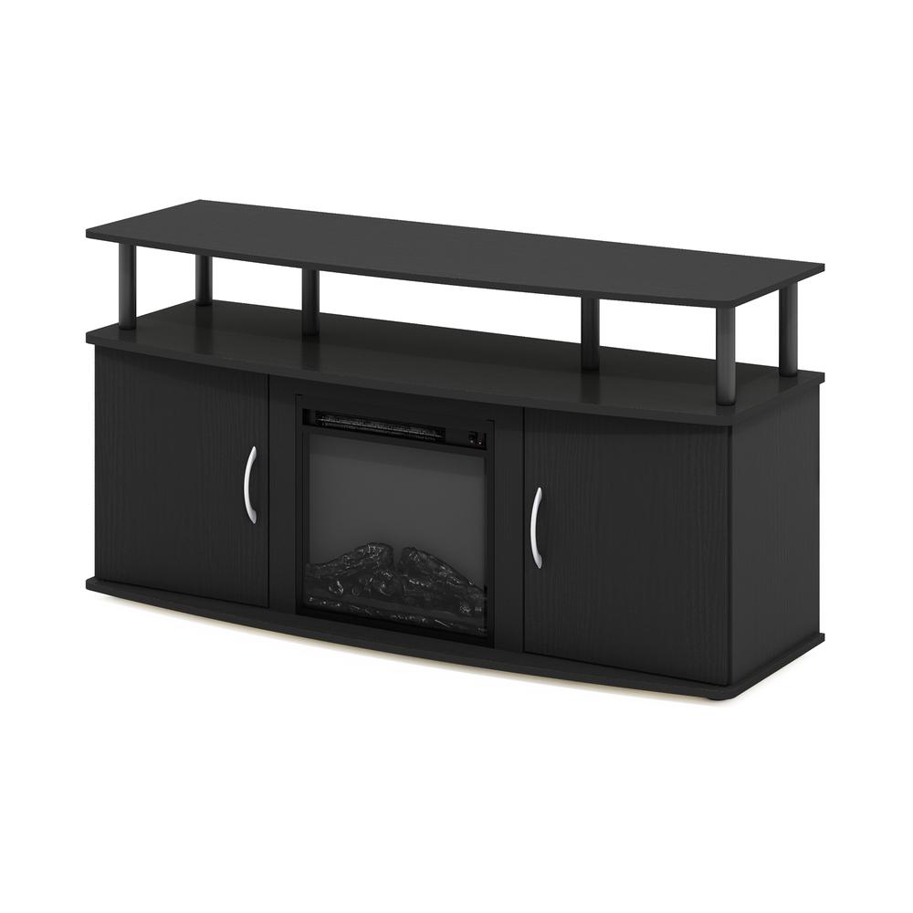 Fireplace Entertainment Center with Doors Storage Cabinet for TV up to 55 Inch
