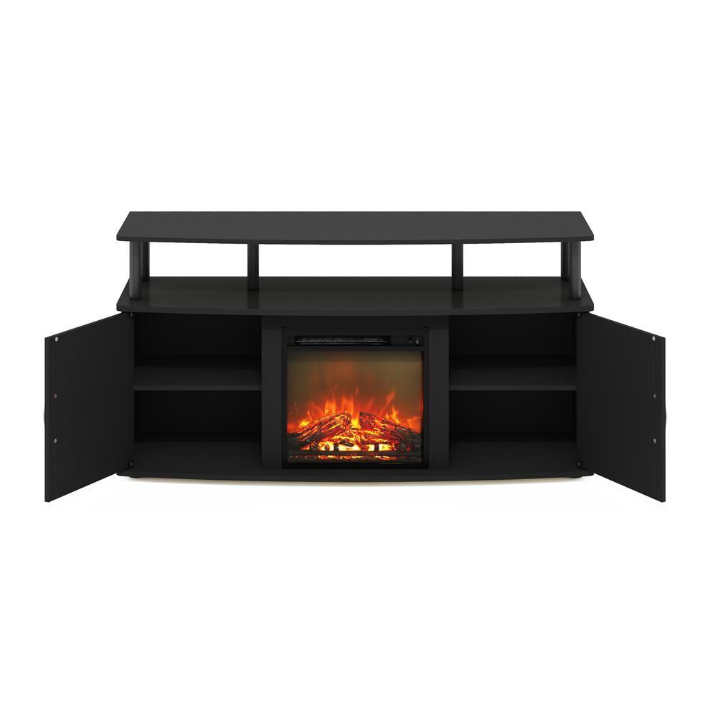 Fireplace Entertainment Center with Doors Storage Cabinet for TV up to 55 Inch