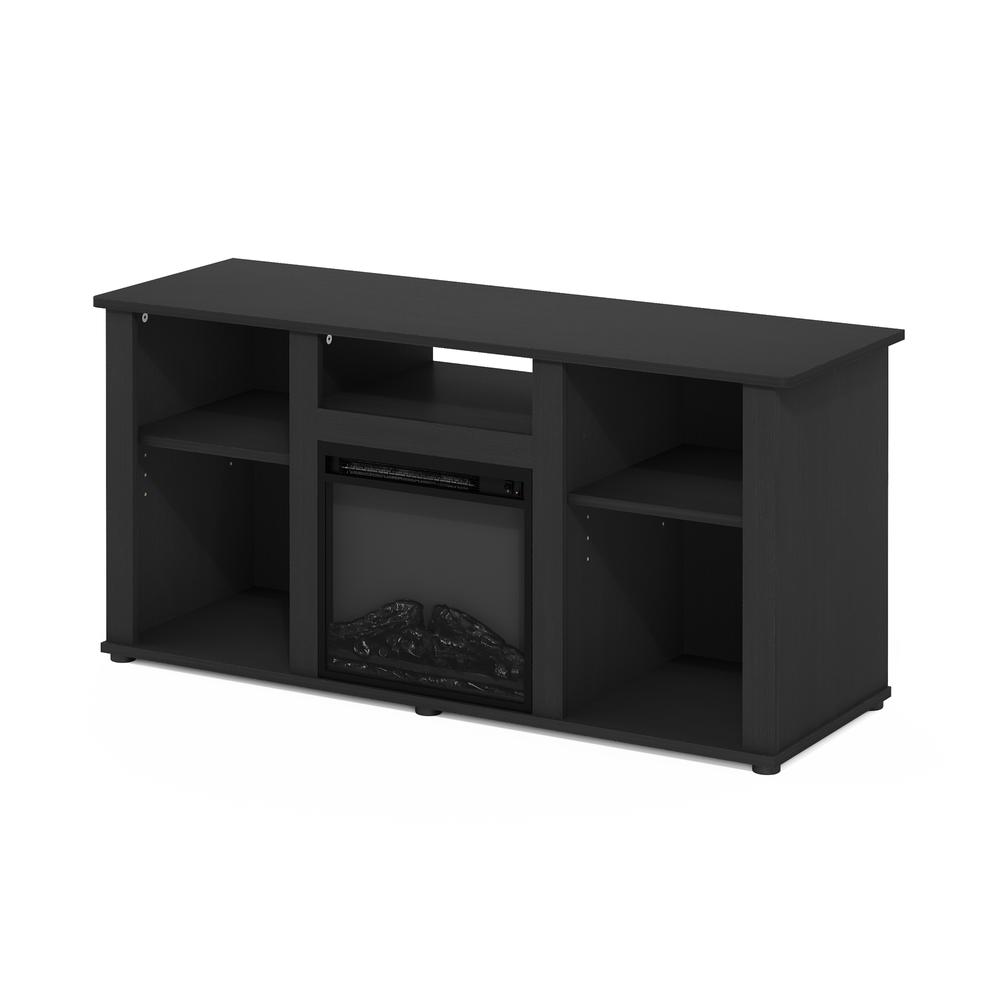 Fireplace TV Entertainment Center with Open Storage Compartment for TV up to 55″