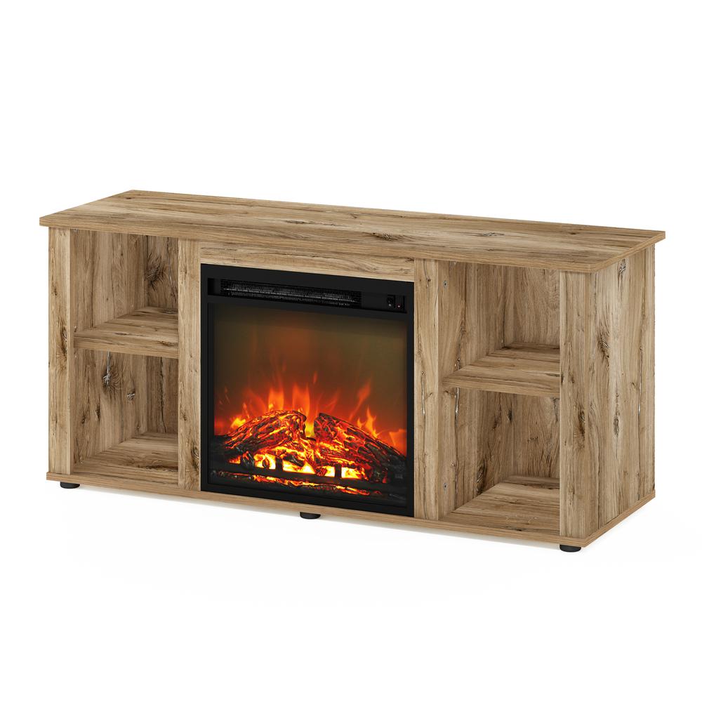 Jensen Entertainment Center TV Stand with Fireplace
