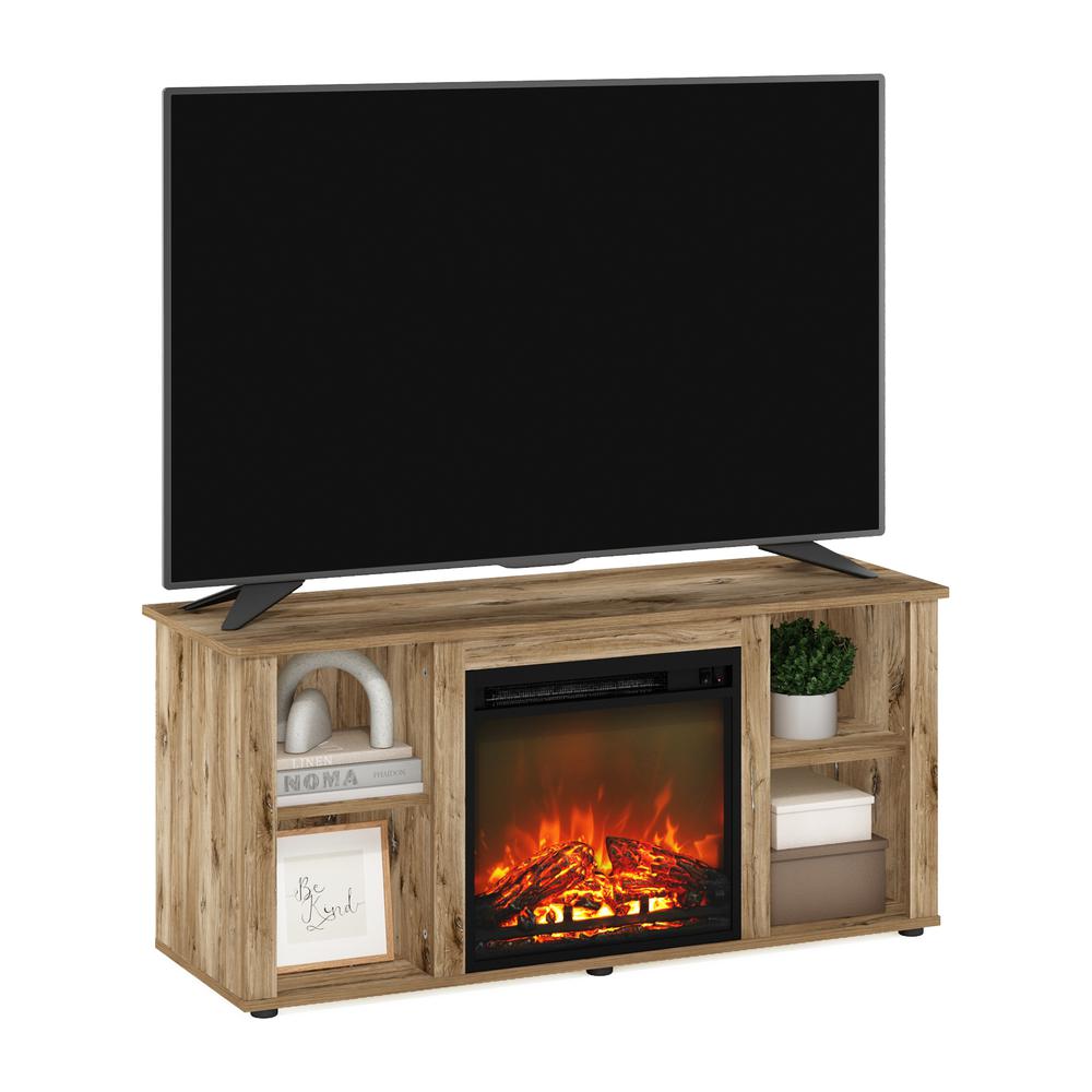Jensen Entertainment Center TV Stand with Fireplace