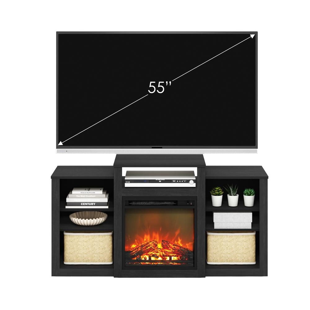 Jensen TV Stand with Electric Fireplace for TV up to 55″