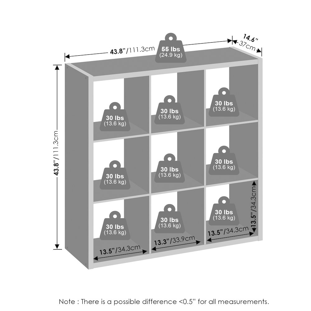 Cubic Open Back Multipurpose Clothing & Closet Storage Organizer Shelf