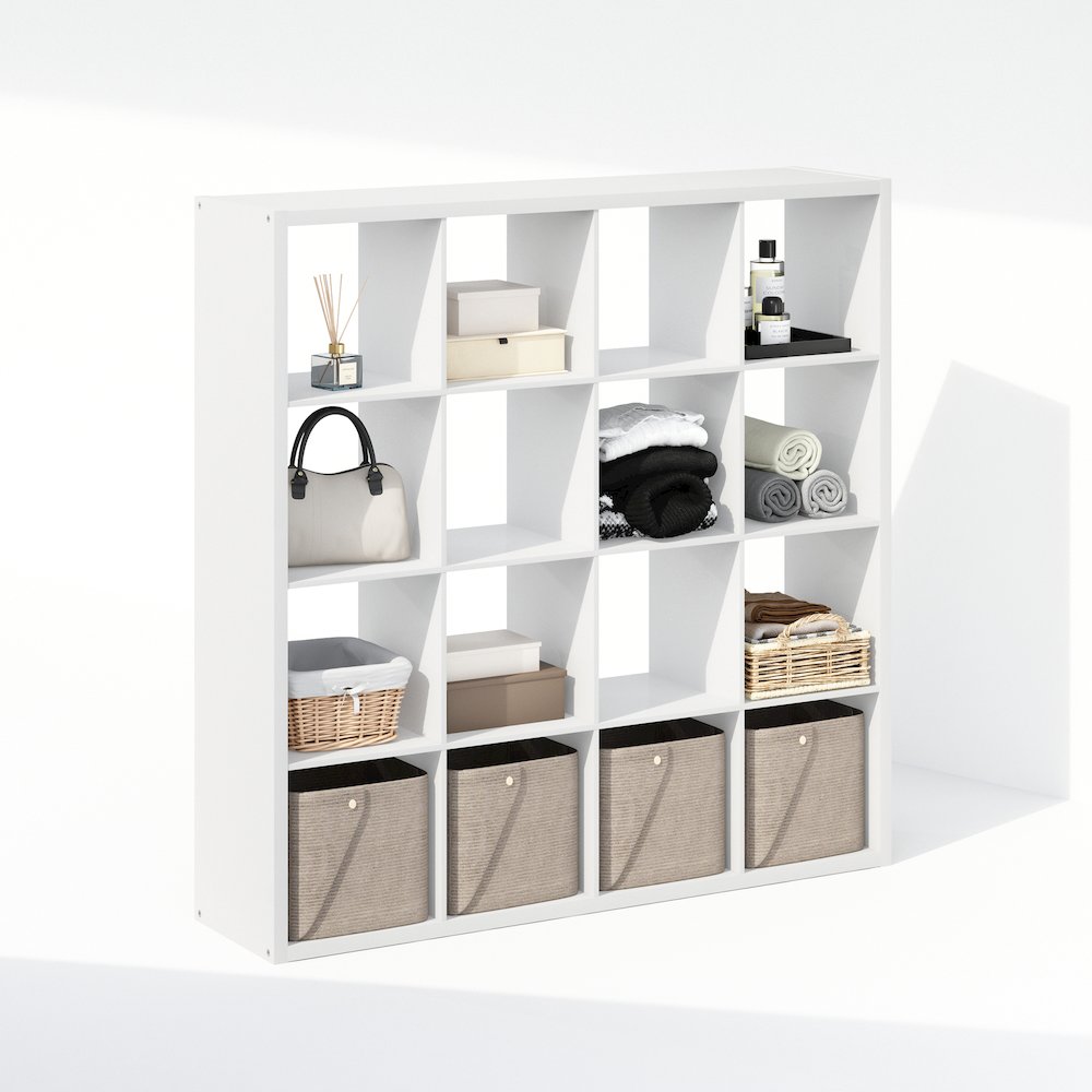 Cubic Open Back Multipurpose Clothing & Closet Storage Organizer Shelf