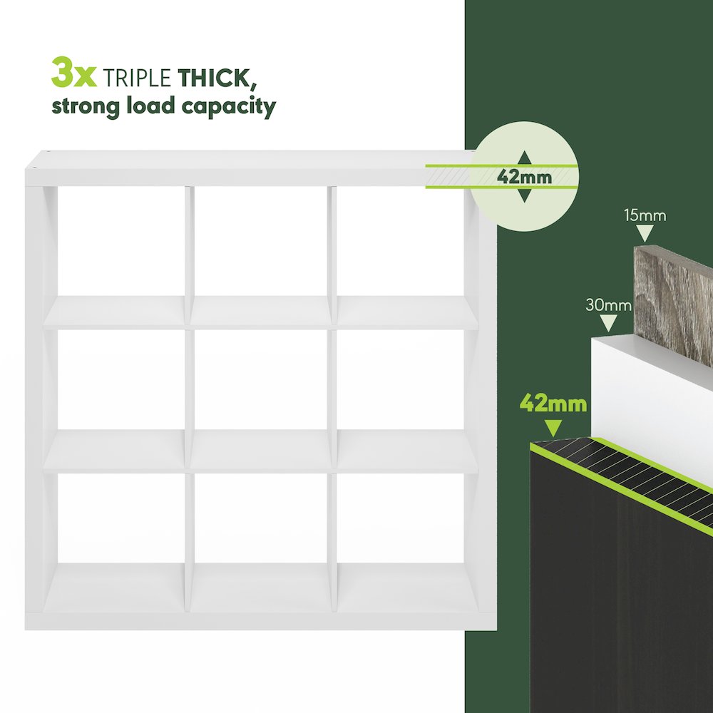 Cubicle Extra Thick Frame Decorative Cube Storage Organizer