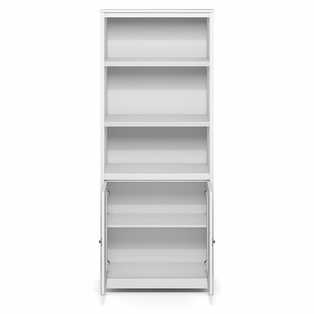 Multipurpose Open Shelves and Storage Cabinet