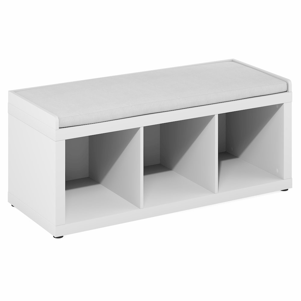 Cubicle 3-Cube Storage Bench with Comfy Cushion for Entryway