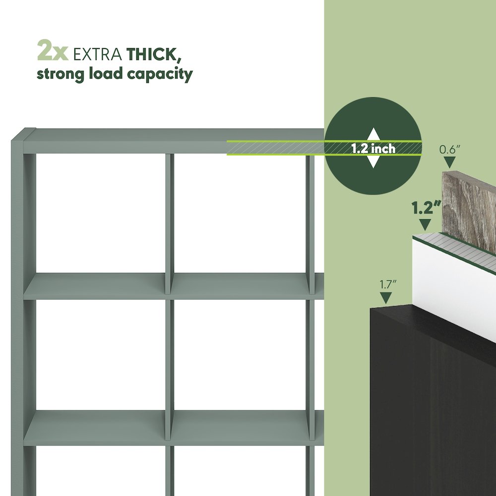 Reversible Bookcase with Open Back