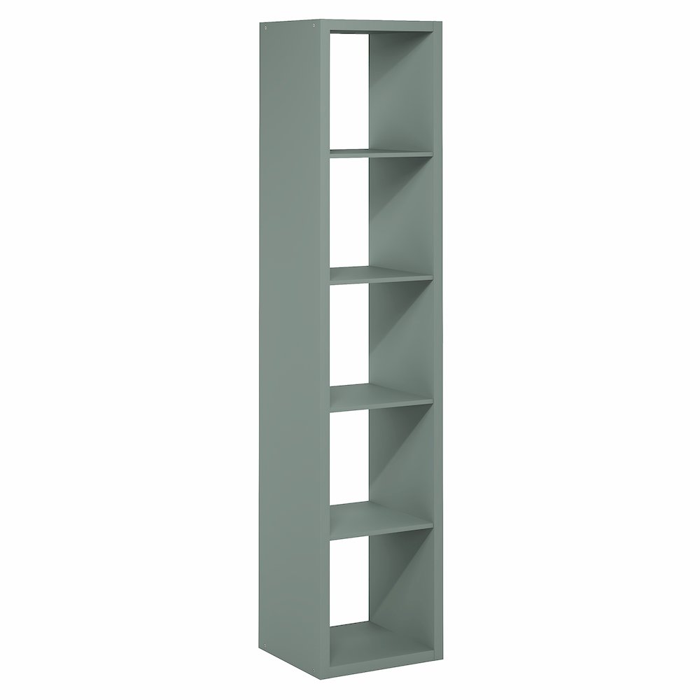 5-Cube Vertical Thick Frame Bookshelf