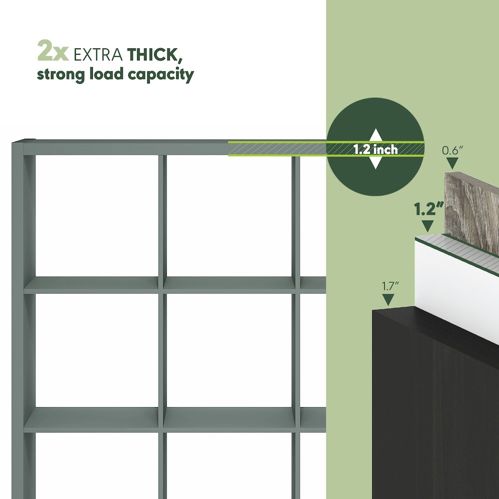 Reversible Bookcase with Open Back