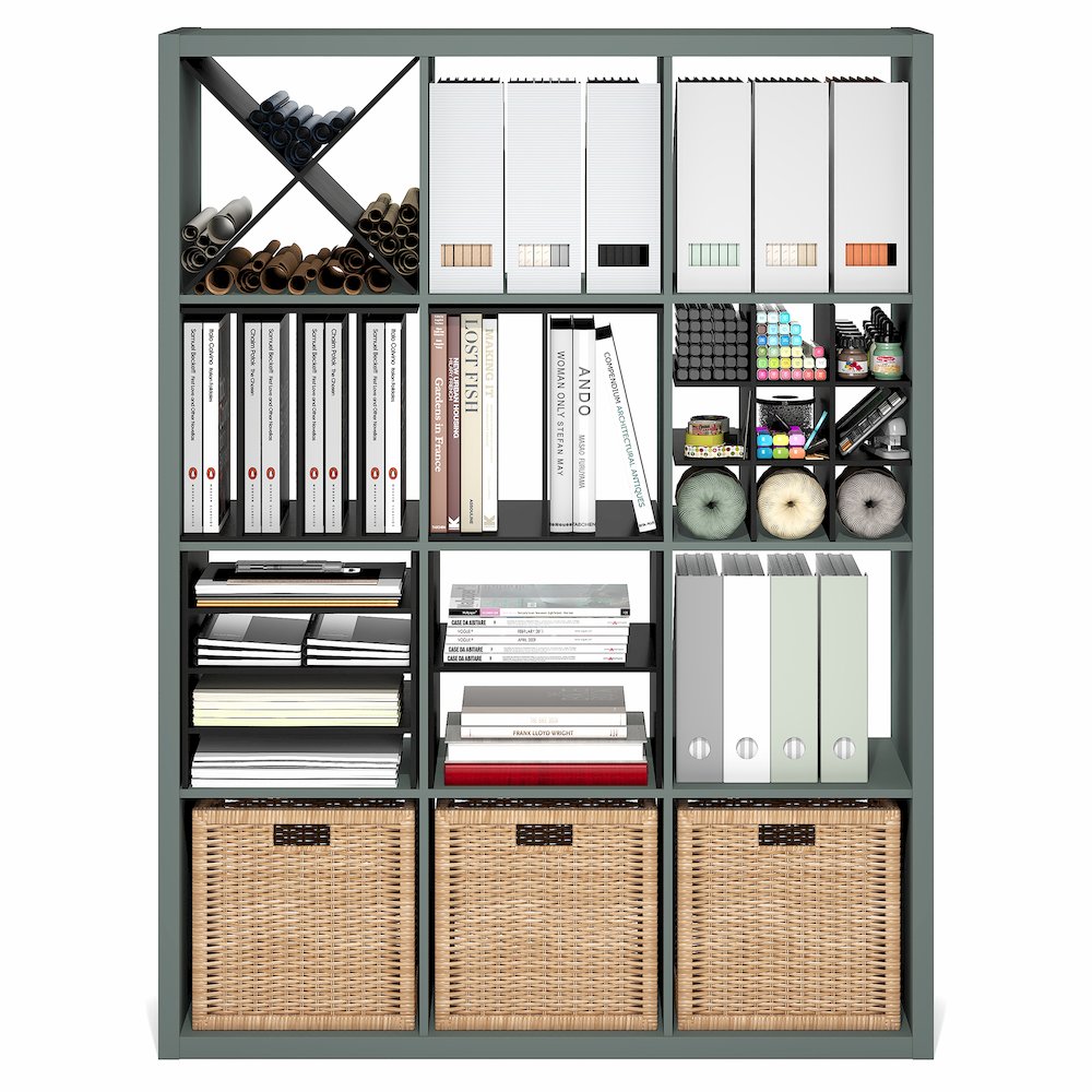 Reversible Bookcase with Open Back