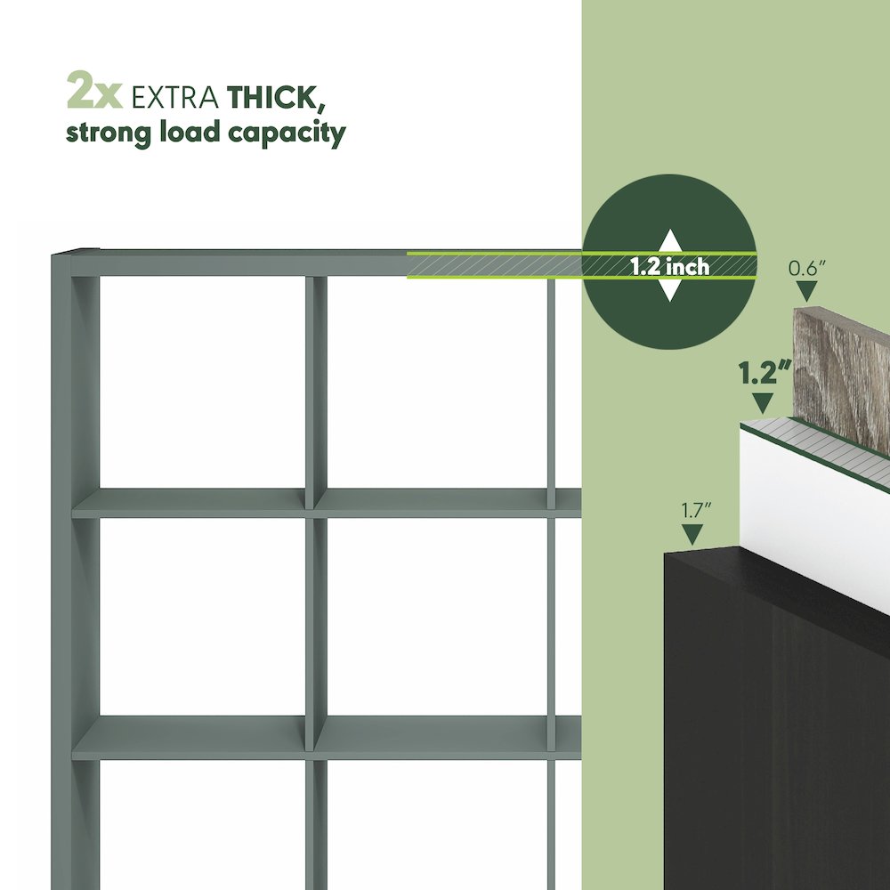 Reversible Bookcase with Open Back