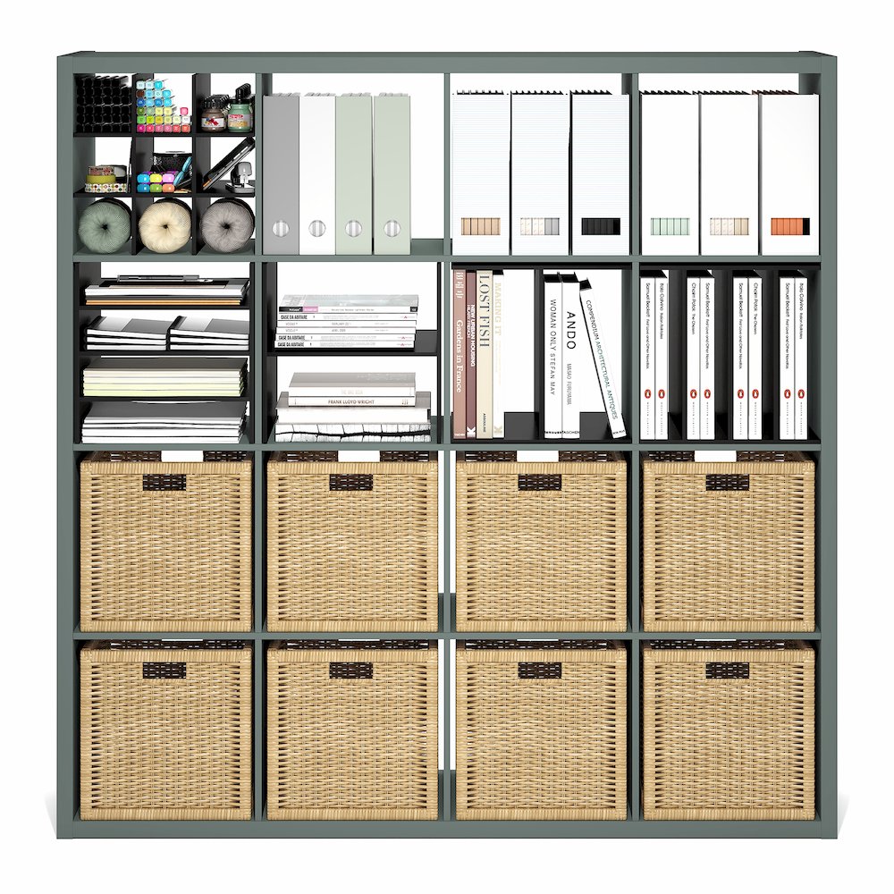 Reversible Bookcase with Open Back