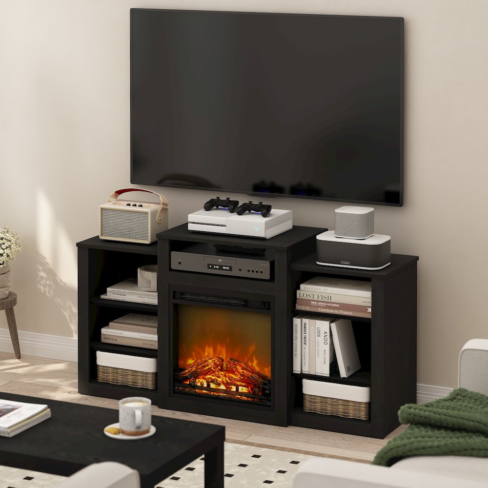 TV Console for TV up to 55 Inch with Fireplace