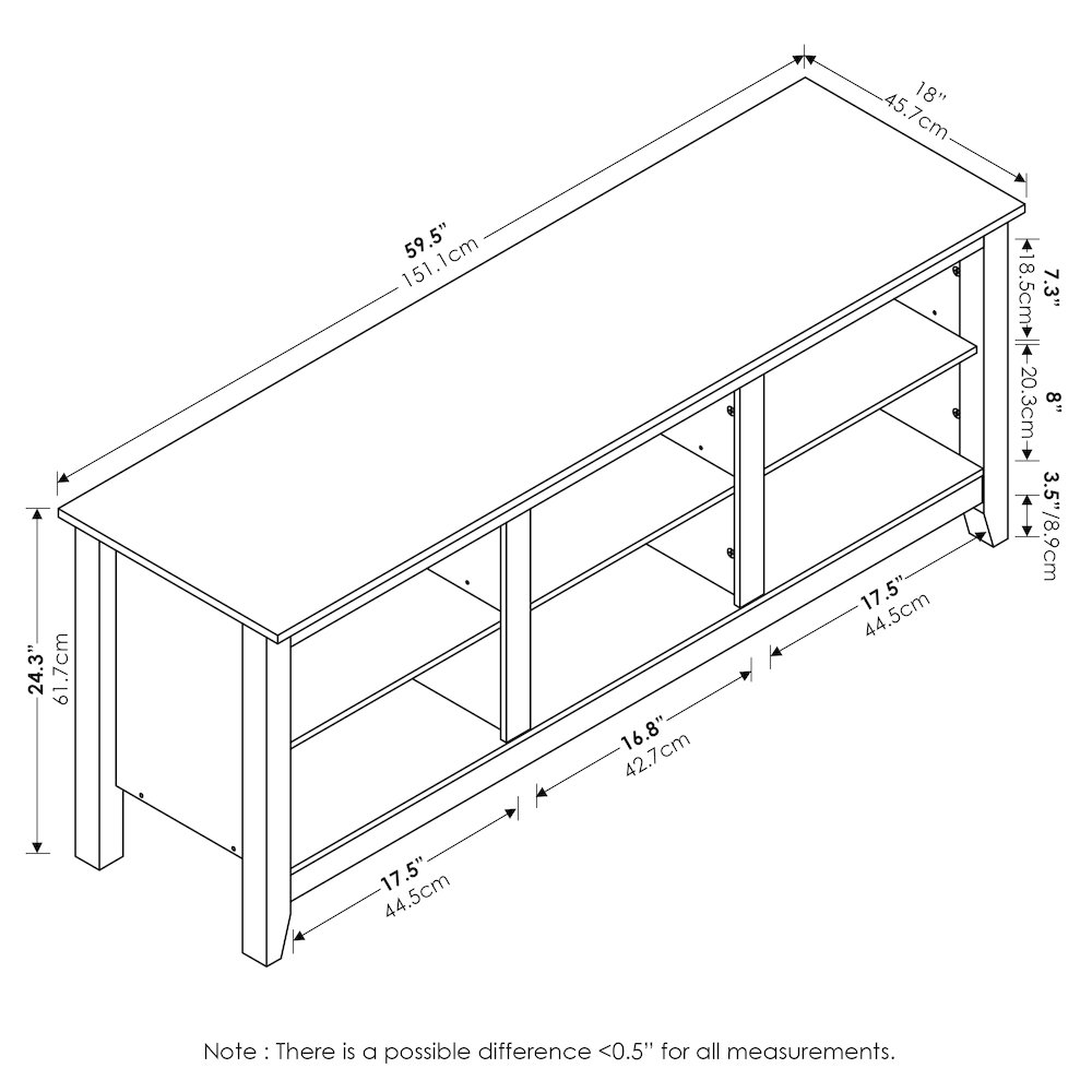 TV Entertainment Center with Shelves