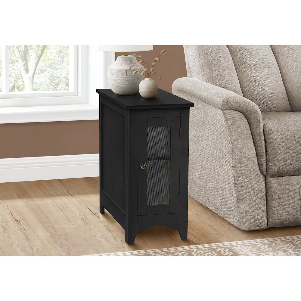 Transitional Accent Table in Black color