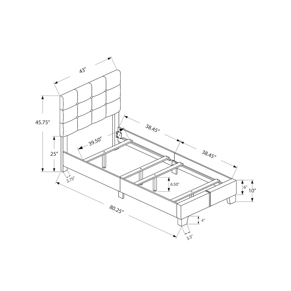 Upholstered Black Boucle