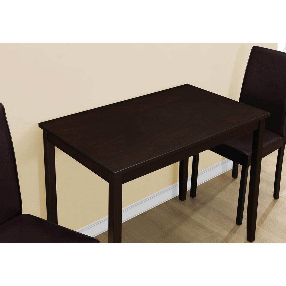 DINING SET – 3PCS SET / CAPPUCCINO / BROWN PARSON CHAIRS