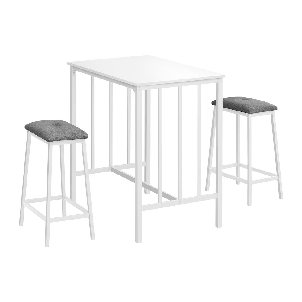 Contemporary Dining Set in White