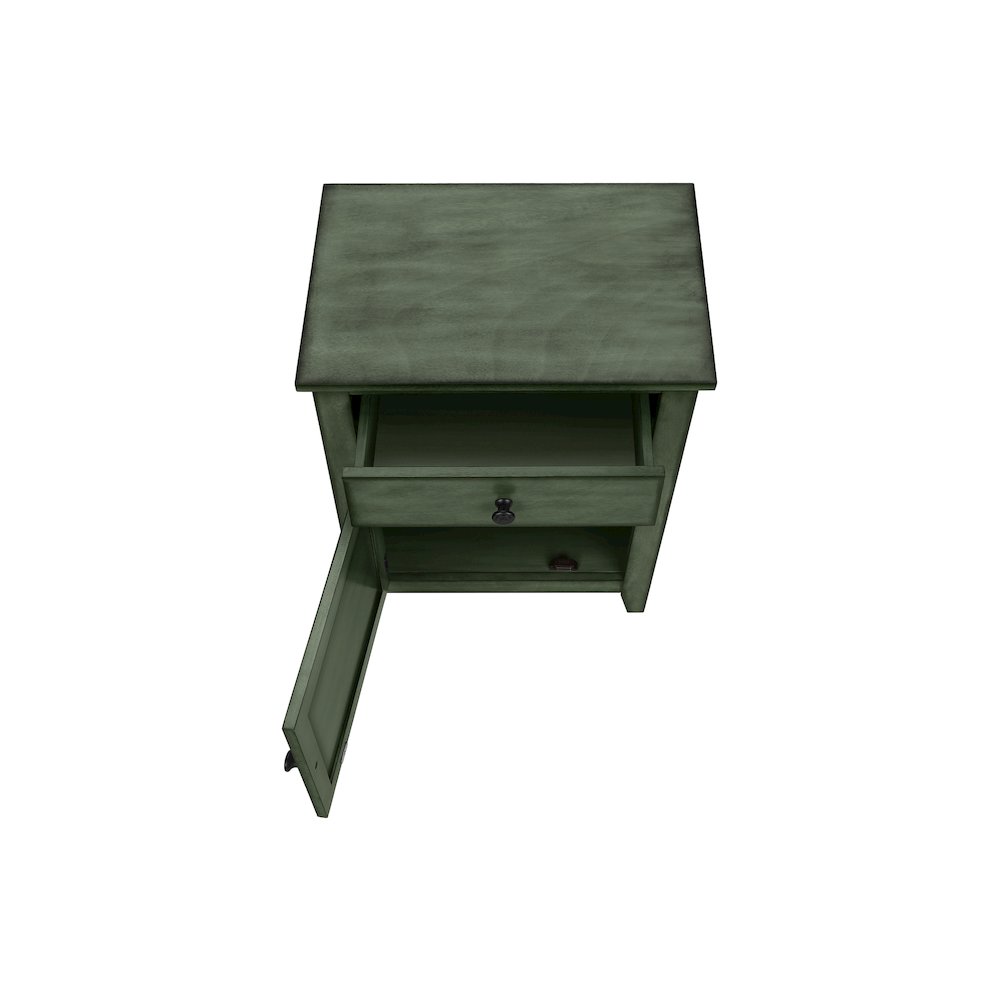 Transitional Accent Table in Green color
