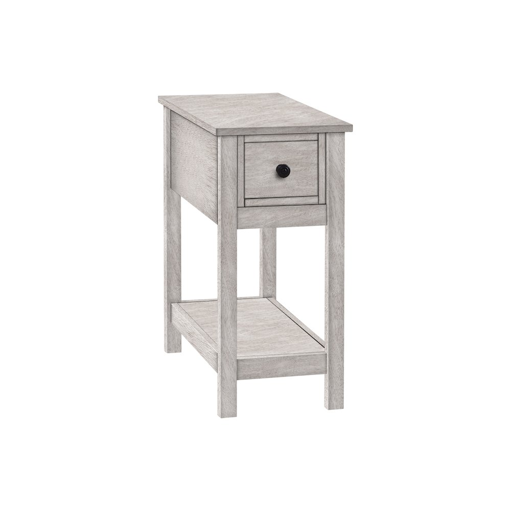 Transitional Accent Table in Washed Grey color