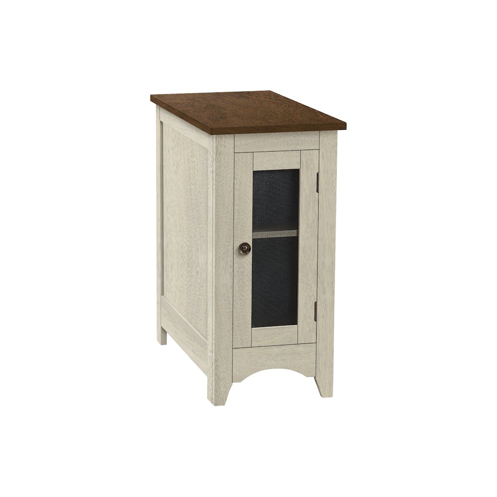 Transitional Accent Table in White