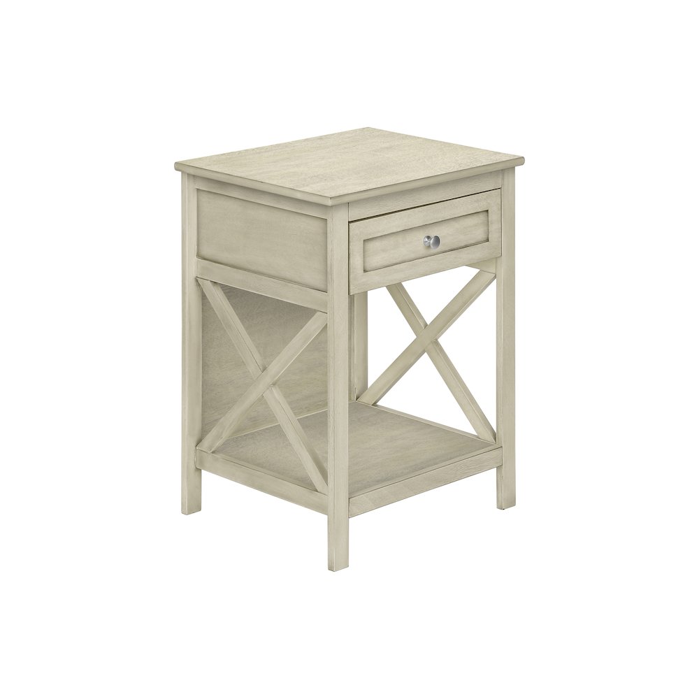 Transitional Accent Table in White color