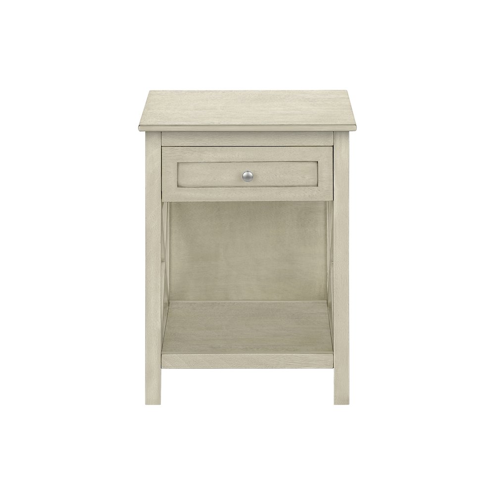 Transitional Accent Table in White color