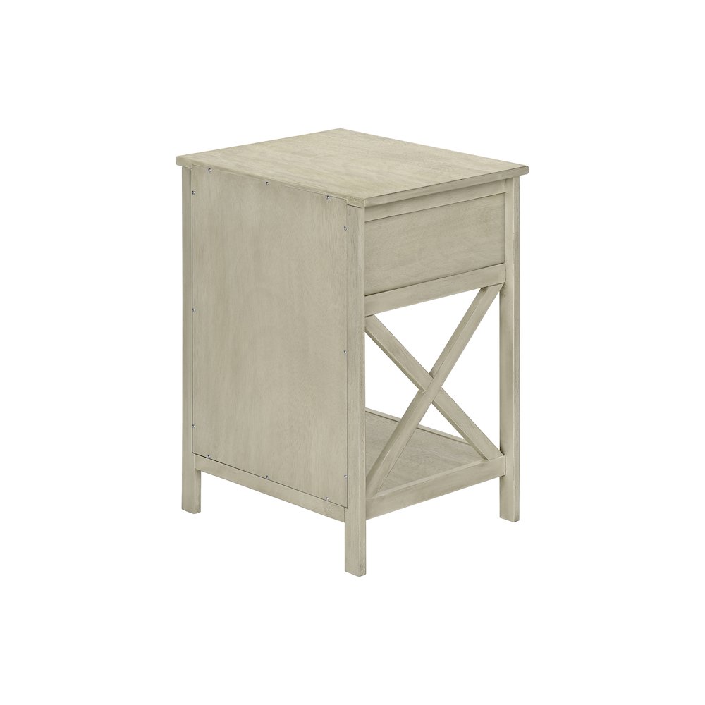 Transitional Accent Table in White color