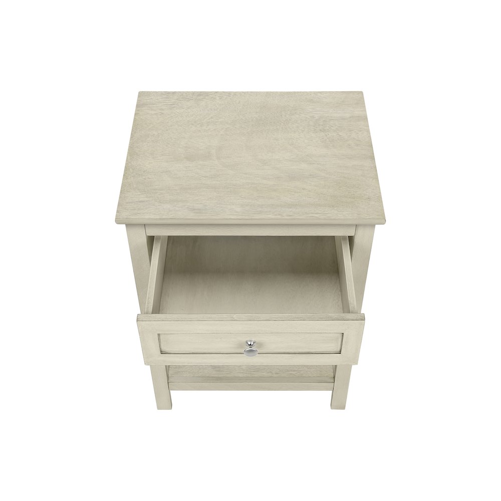Transitional Accent Table in White color