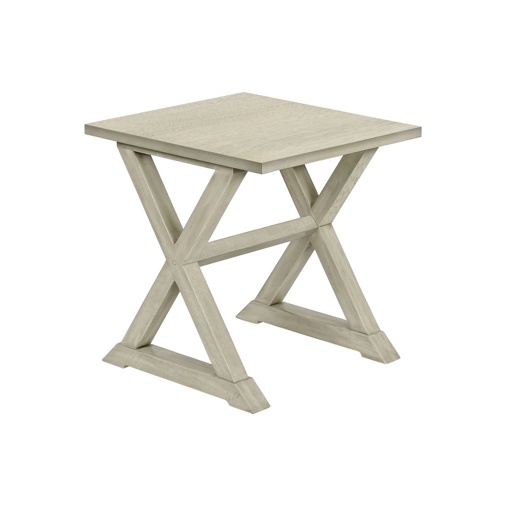 Transitional Accent Table in White color